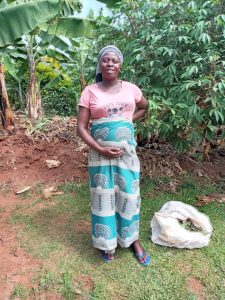 Una mujer ugandesa embarazada